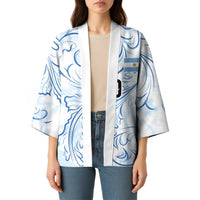 Custom Argentina Football Kimono Artistic Pattern-Paintings Inspired White Color - Wonder Print Shop