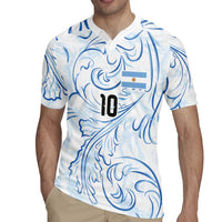 Custom Argentina Football Rugby Jersey Artistic Pattern-Paintings Inspired White Color - Wonder Print Shop
