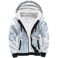 Custom Argentina Football Sherpa Hoodie Artistic Pattern-Paintings Inspired White Color - Wonder Print Shop