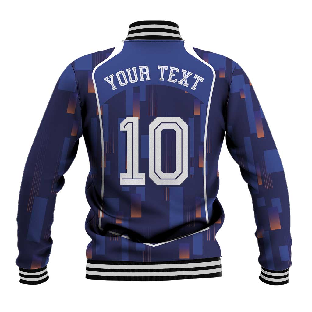Custom Netherlands Football Baseball Jacket Starry Night Inspired-Sporty Style - Wonder Print Shop