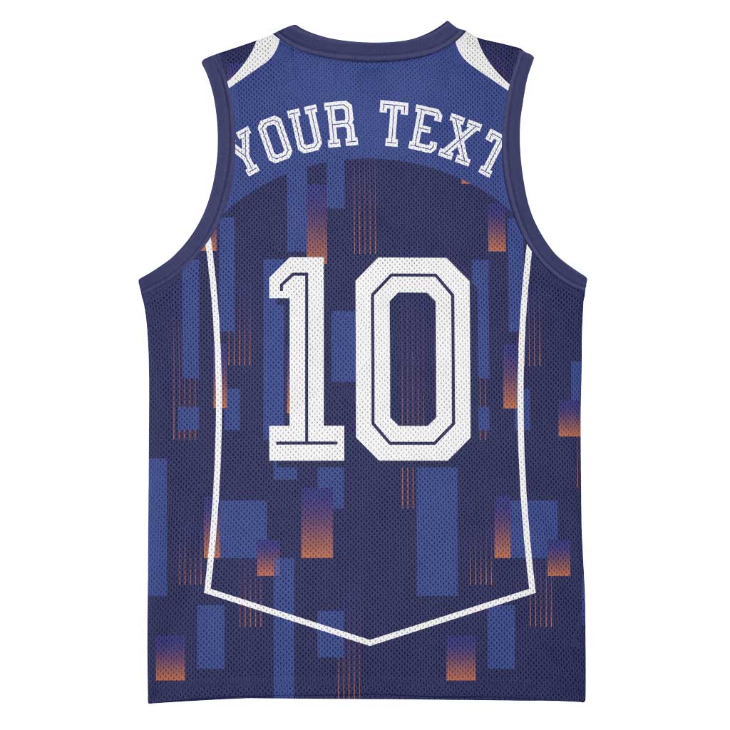 Custom Netherlands Football Basketball Jersey Starry Night Inspired-Sporty Style - Wonder Print Shop