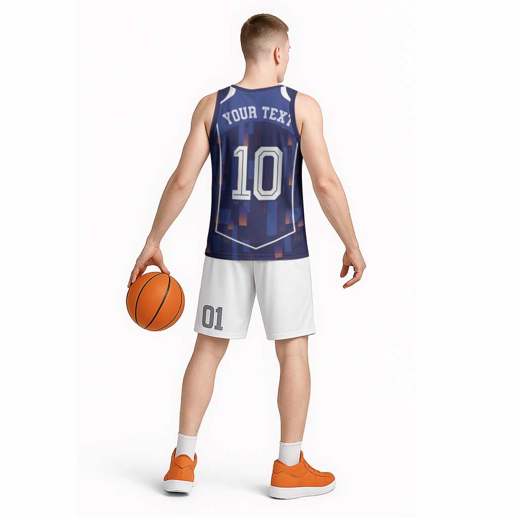 Custom Netherlands Football Basketball Jersey Starry Night Inspired-Sporty Style - Wonder Print Shop