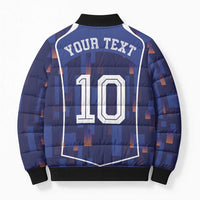 Custom Netherlands Football Bomber Puffer Jacket Starry Night Inspired-Sporty Style - Wonder Print Shop
