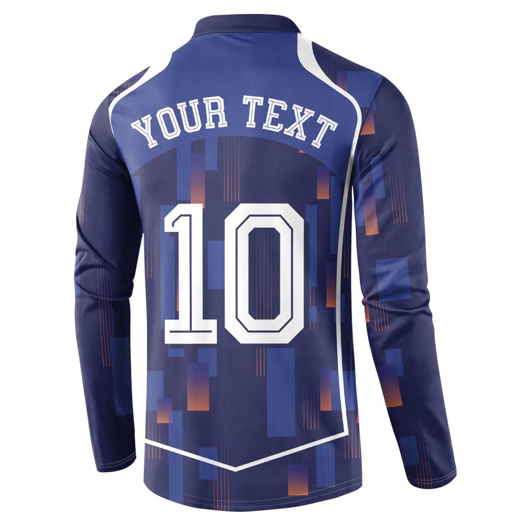 Custom Netherlands Football Button Sweatshirt Starry Night Inspired-Sporty Style - Wonder Print Shop