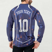 Custom Netherlands Football Button Sweatshirt Starry Night Inspired-Sporty Style - Wonder Print Shop