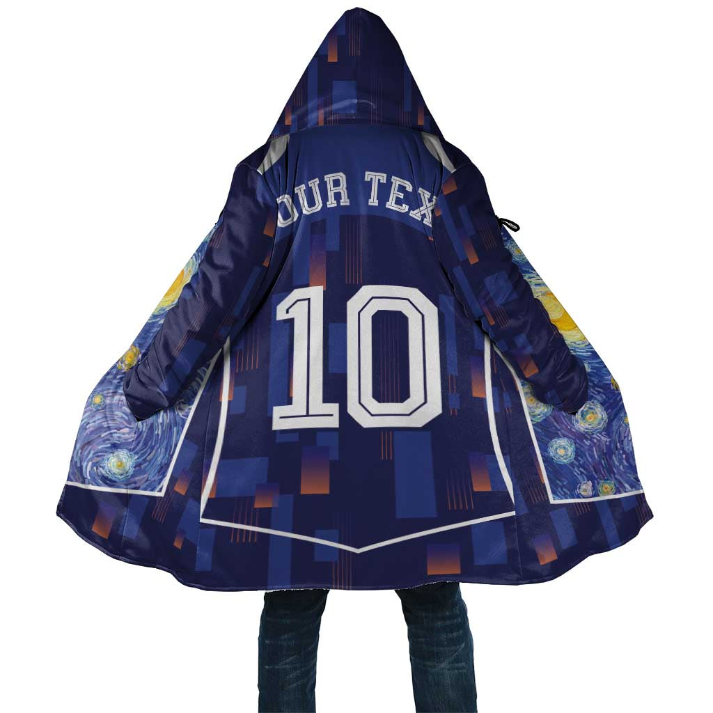 Custom Netherlands Football Cloak Starry Night Inspired-Sporty Style - Wonder Print Shop
