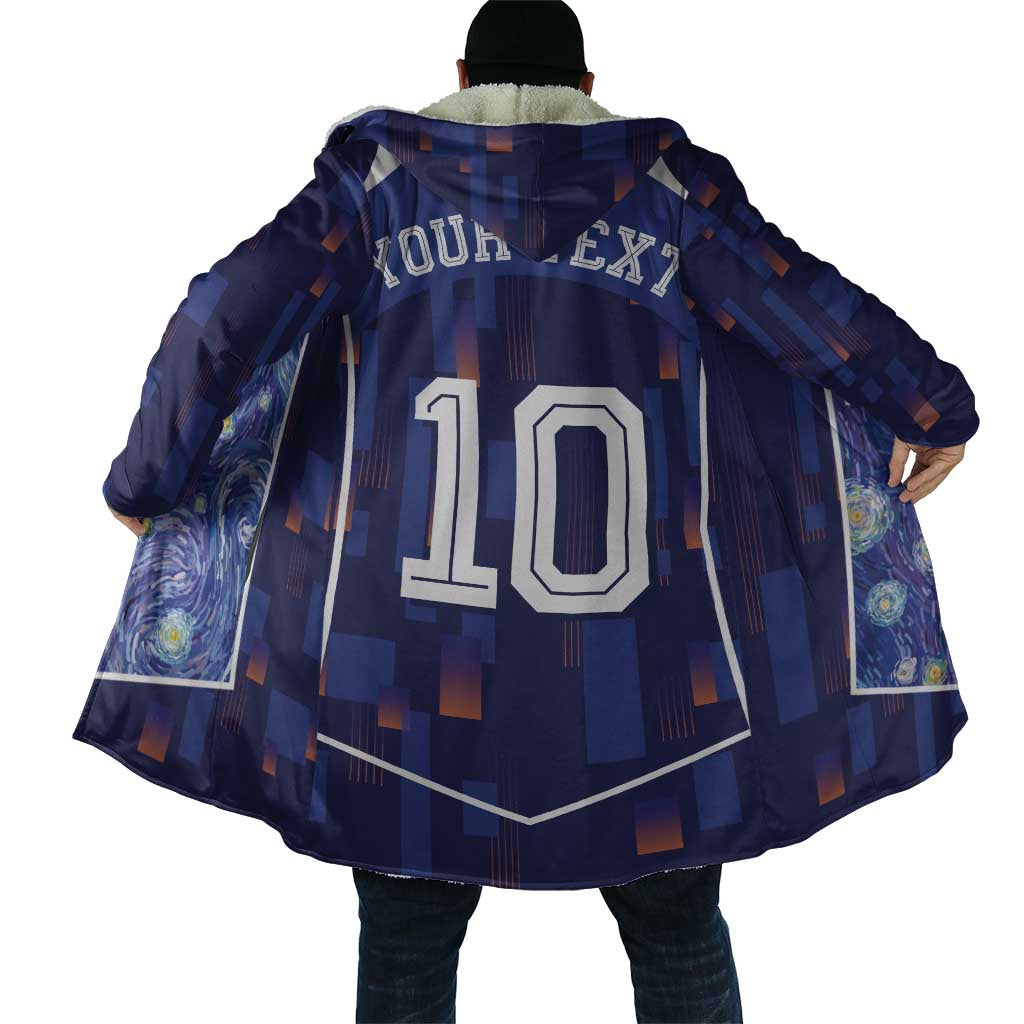 Custom Netherlands Football Cloak Starry Night Inspired-Sporty Style - Wonder Print Shop