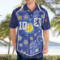 Custom Netherlands Football Hawaiian Shirt Starry Night Inspired-Sporty Style - Wonder Print Shop