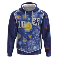 Custom Netherlands Football Hoodie Starry Night Inspired-Sporty Style - Wonder Print Shop