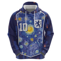 Custom Netherlands Football Hoodie Starry Night Inspired-Sporty Style - Wonder Print Shop