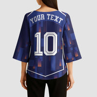 Custom Netherlands Football Kimono Sleeve Blouse Starry Night Inspired-Sporty Style - Wonder Print Shop