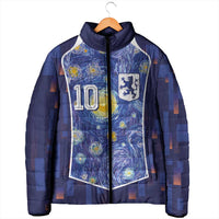Custom Netherlands Football Padded Jacket Starry Night Inspired-Sporty Style - Wonder Print Shop