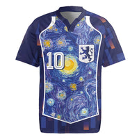 Custom Netherlands Football Rugby Jersey Starry Night Inspired-Sporty Style - Wonder Print Shop