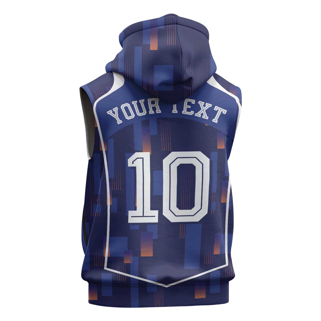 Custom Netherlands Football Sleeveless Hoodie Starry Night Inspired-Sporty Style - Wonder Print Shop