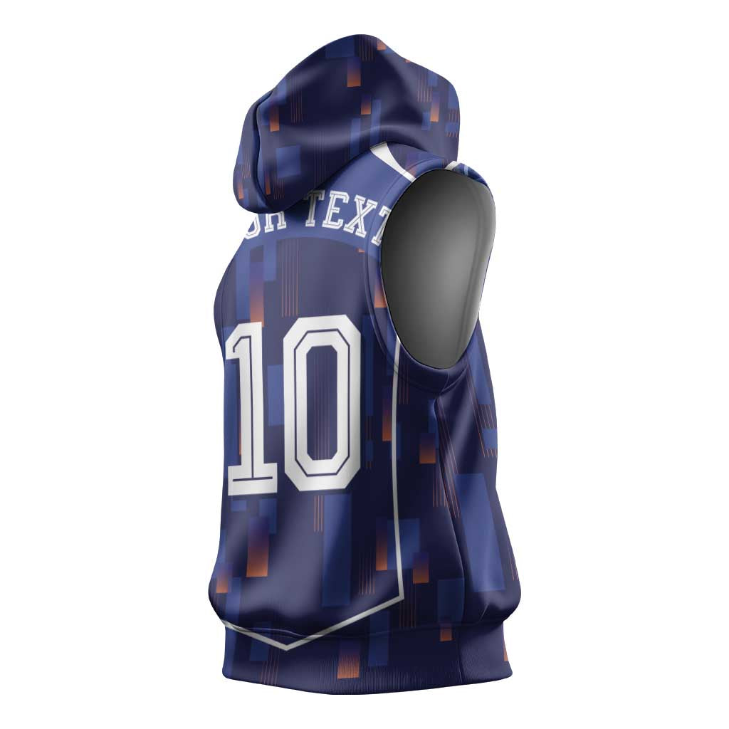 Custom Netherlands Football Sleeveless Hoodie Starry Night Inspired-Sporty Style - Wonder Print Shop
