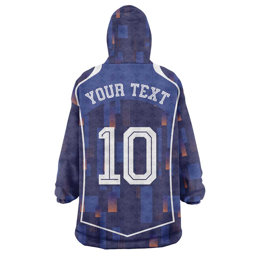 Custom Netherlands Football Wearable Blanket Hoodie Starry Night Inspired-Sporty Style - Wonder Print Shop