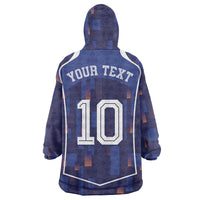 Custom Netherlands Football Wearable Blanket Hoodie Starry Night Inspired-Sporty Style - Wonder Print Shop
