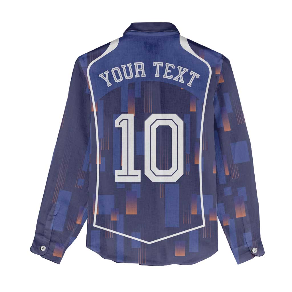 Custom Netherlands Football Women Casual Shirt Starry Night Inspired-Sporty Style - Wonder Print Shop