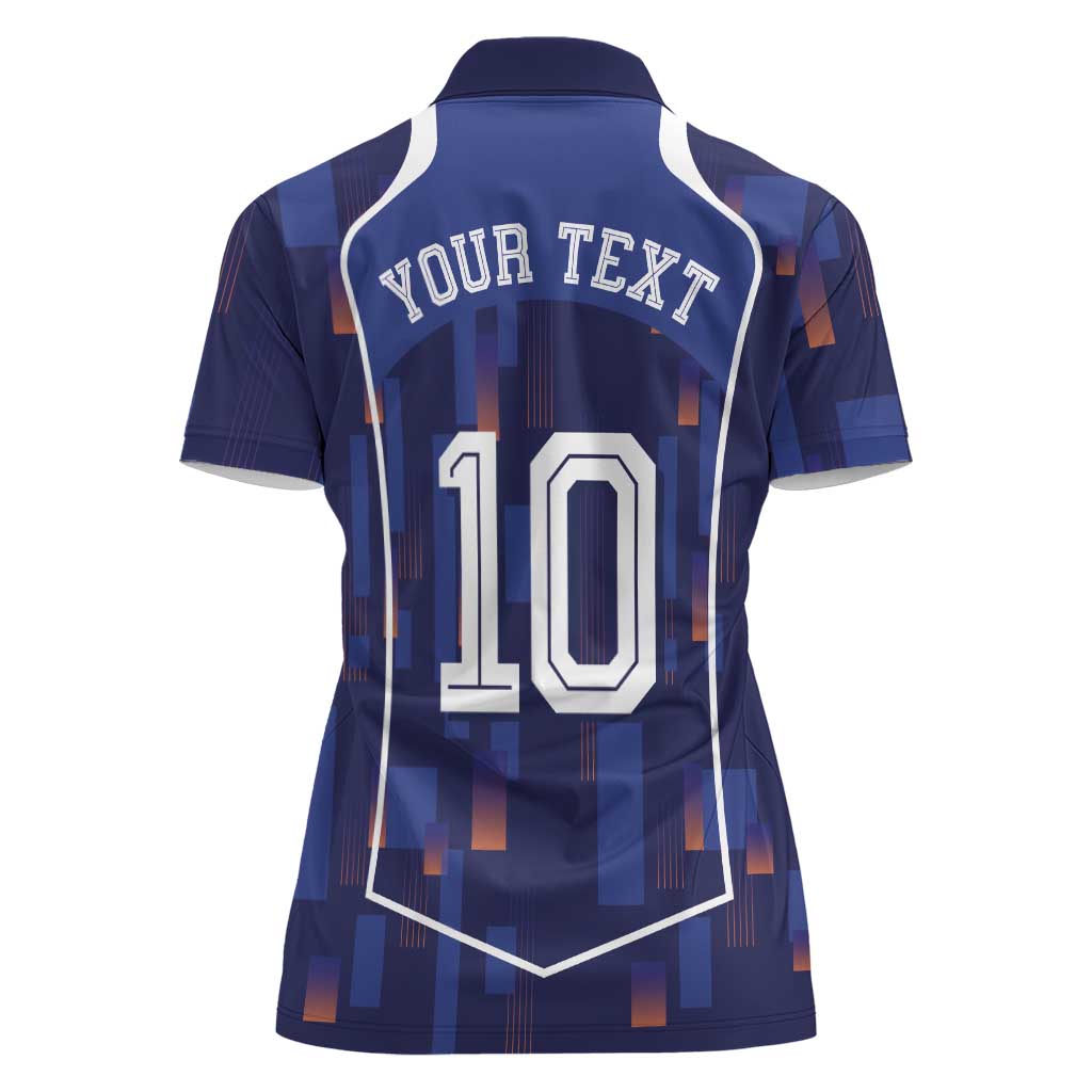 Custom Netherlands Football Women Polo Shirt Starry Night Inspired-Sporty Style - Wonder Print Shop