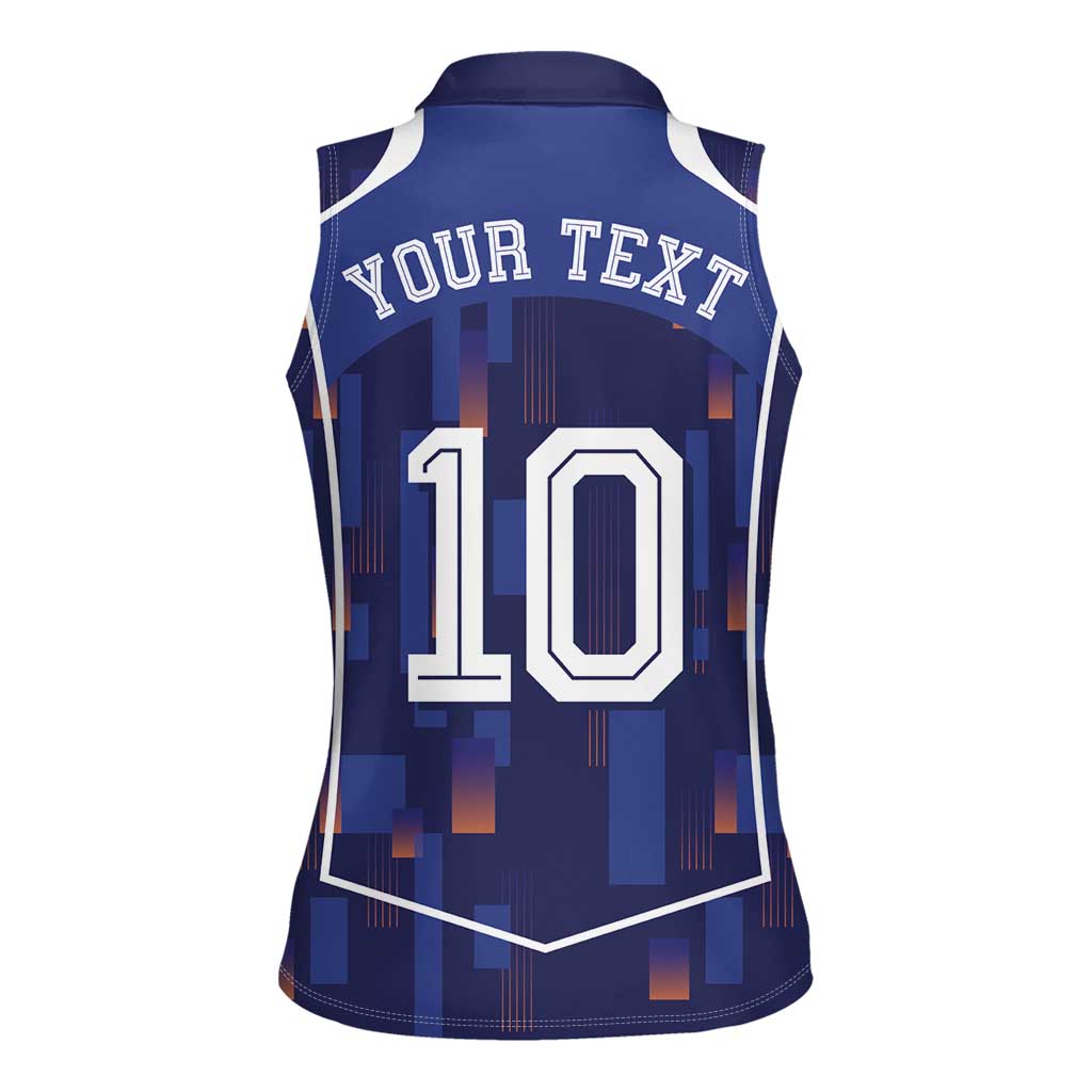 Custom Netherlands Football Women Sleeveless Polo Shirt Starry Night Inspired-Sporty Style - Wonder Print Shop