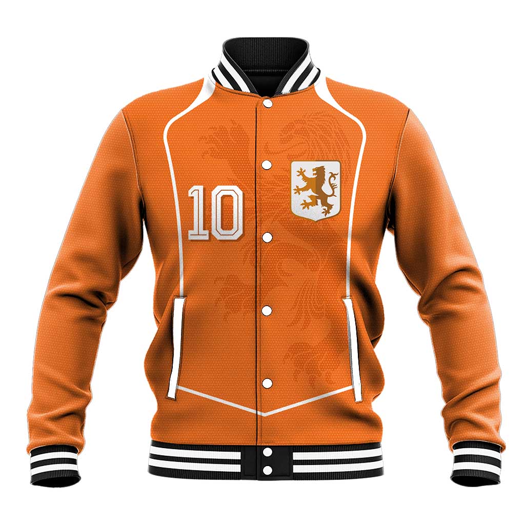Custom Netherlands Football Baseball Jacket Lion King-Inspired T90 Sporty Style - Wonder Print Shop