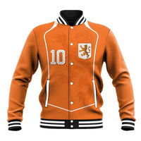 Custom Netherlands Football Baseball Jacket Lion King-Inspired T90 Sporty Style - Wonder Print Shop
