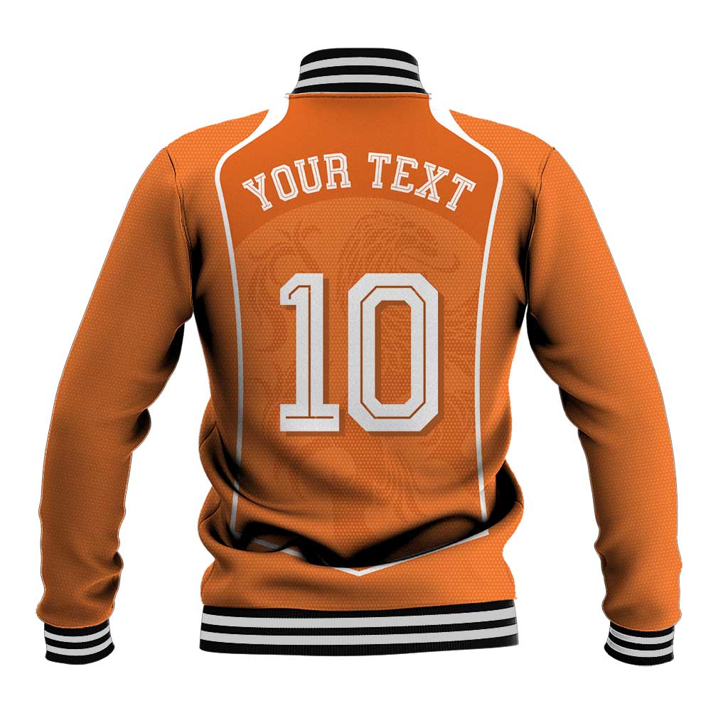 Custom Netherlands Football Baseball Jacket Lion King-Inspired T90 Sporty Style - Wonder Print Shop