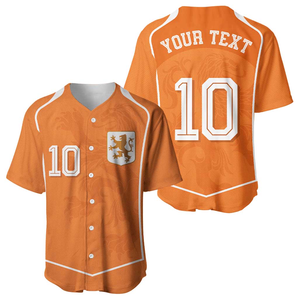 Custom Netherlands Football Baseball Jersey Lion King-Inspired T90 Sporty Style - Wonder Print Shop
