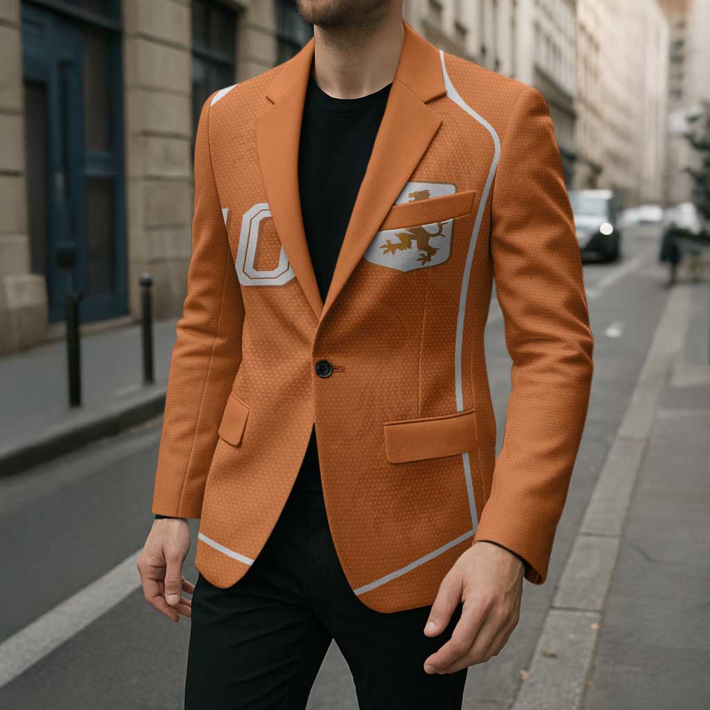Custom Netherlands Football Blazer Lion King-Inspired T90 Sporty Style - Wonder Print Shop