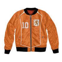 Custom Netherlands Football Bomber Jacket Lion King-Inspired T90 Sporty Style - Wonder Print Shop