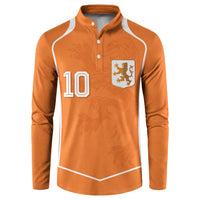 Custom Netherlands Football Button Sweatshirt Lion King-Inspired T90 Sporty Style - Wonder Print Shop