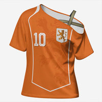 Custom Netherlands Football Cross Shoulder Shirt Lion King-Inspired T90 Sporty Style - Wonder Print Shop