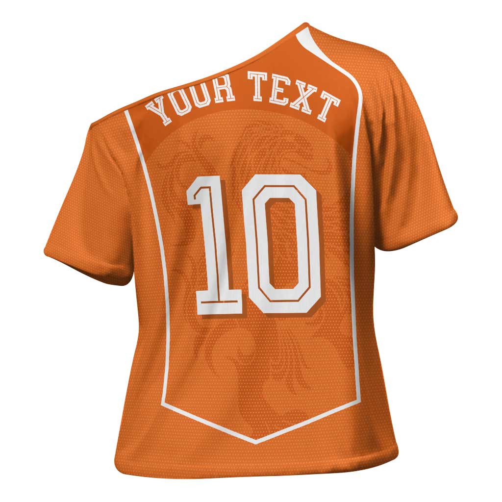Custom Netherlands Football Cross Shoulder Shirt Lion King-Inspired T90 Sporty Style - Wonder Print Shop