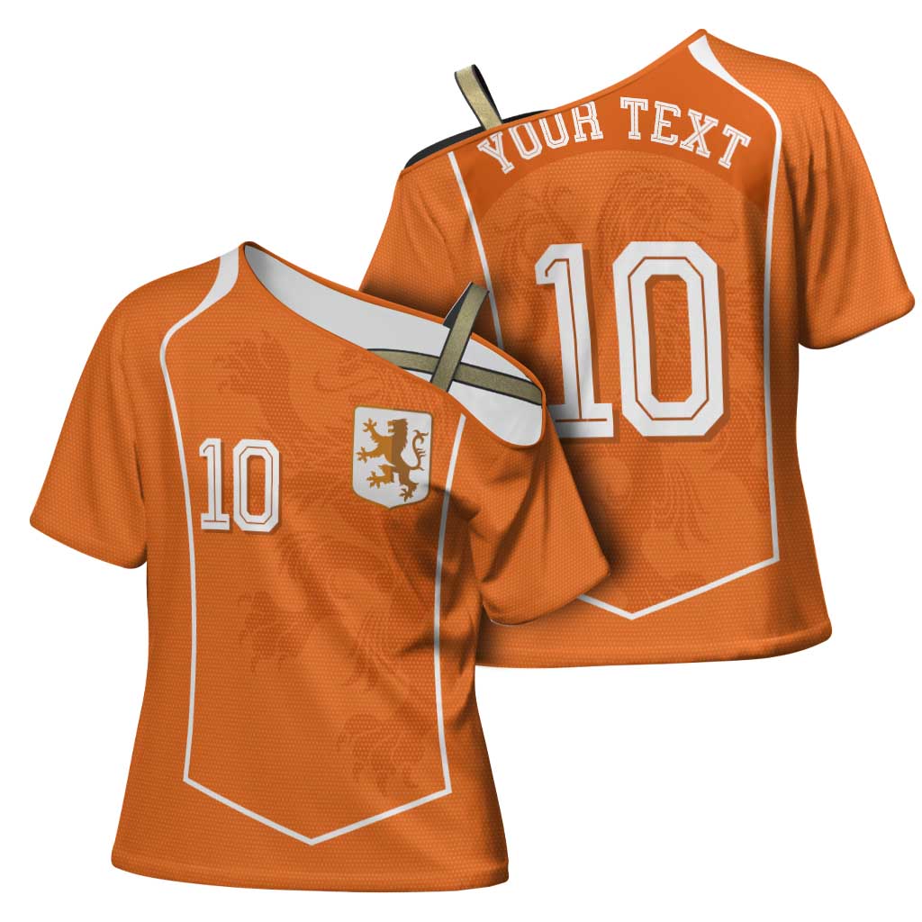 Custom Netherlands Football Cross Shoulder Shirt Lion King-Inspired T90 Sporty Style - Wonder Print Shop