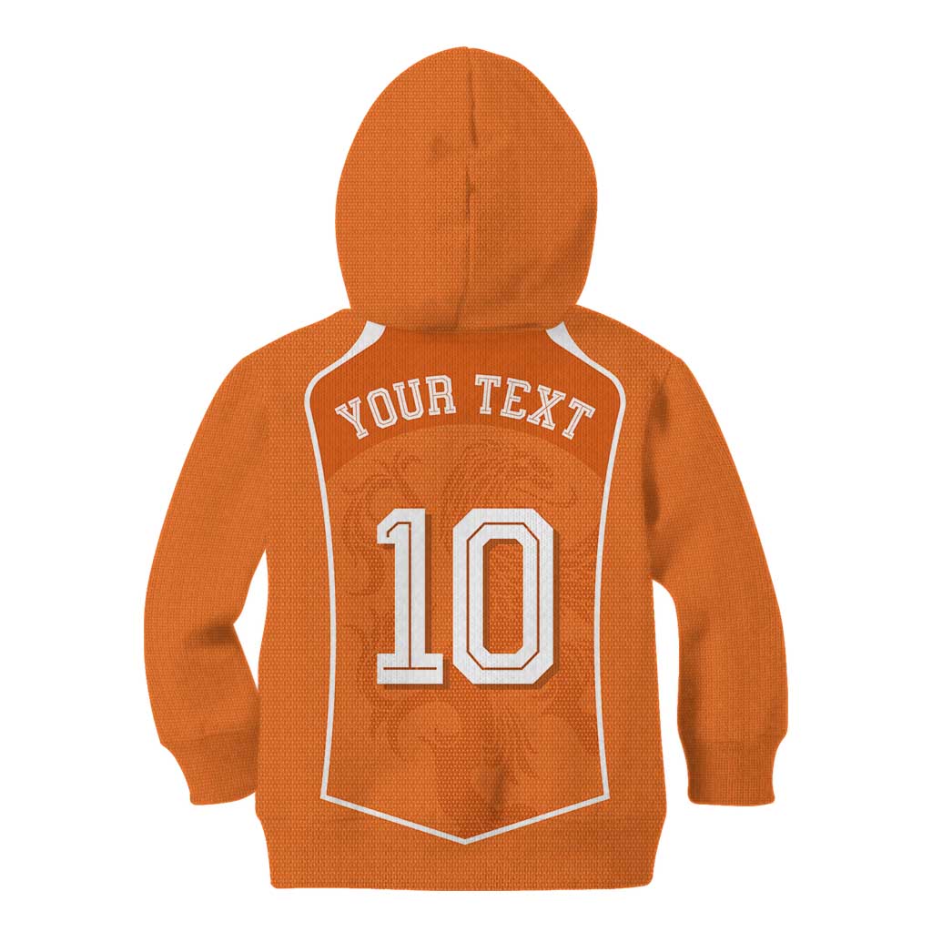 Custom Netherlands Football Kid Hoodie Lion King-Inspired T90 Sporty Style - Wonder Print Shop