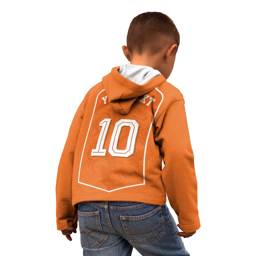 Custom Netherlands Football Kid Hoodie Lion King-Inspired T90 Sporty Style - Wonder Print Shop