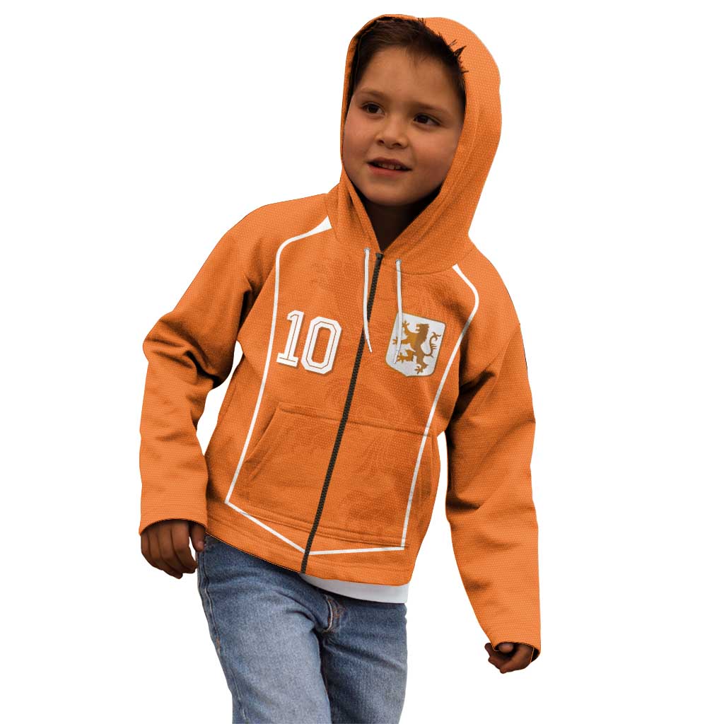 Custom Netherlands Football Kid Hoodie Lion King-Inspired T90 Sporty Style - Wonder Print Shop
