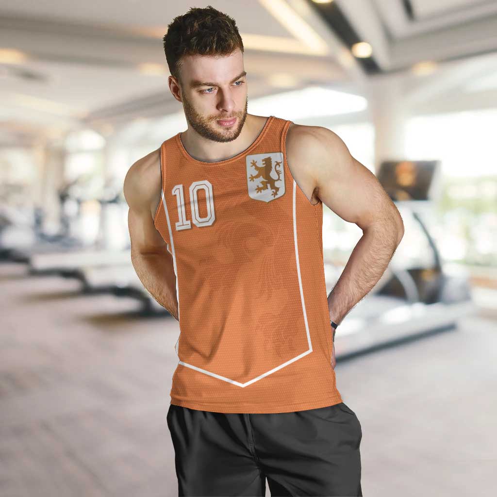 Custom Netherlands Football Men Tank Top Lion King-Inspired T90 Sporty Style - Wonder Print Shop