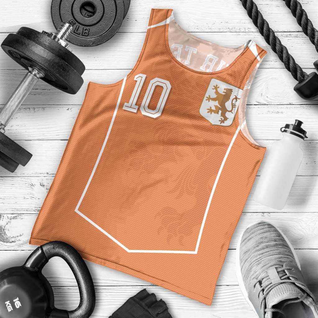 Custom Netherlands Football Men Tank Top Lion King-Inspired T90 Sporty Style - Wonder Print Shop