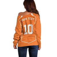 Custom Netherlands Football Off Shoulder Sweater Lion King-Inspired T90 Sporty Style - Wonder Print Shop