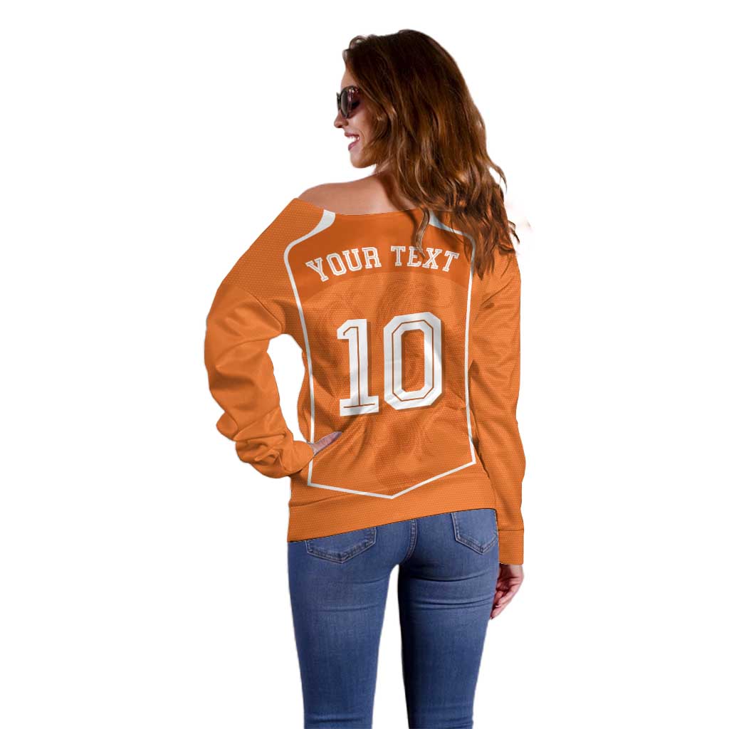 Custom Netherlands Football Off Shoulder Sweater Lion King-Inspired T90 Sporty Style - Wonder Print Shop