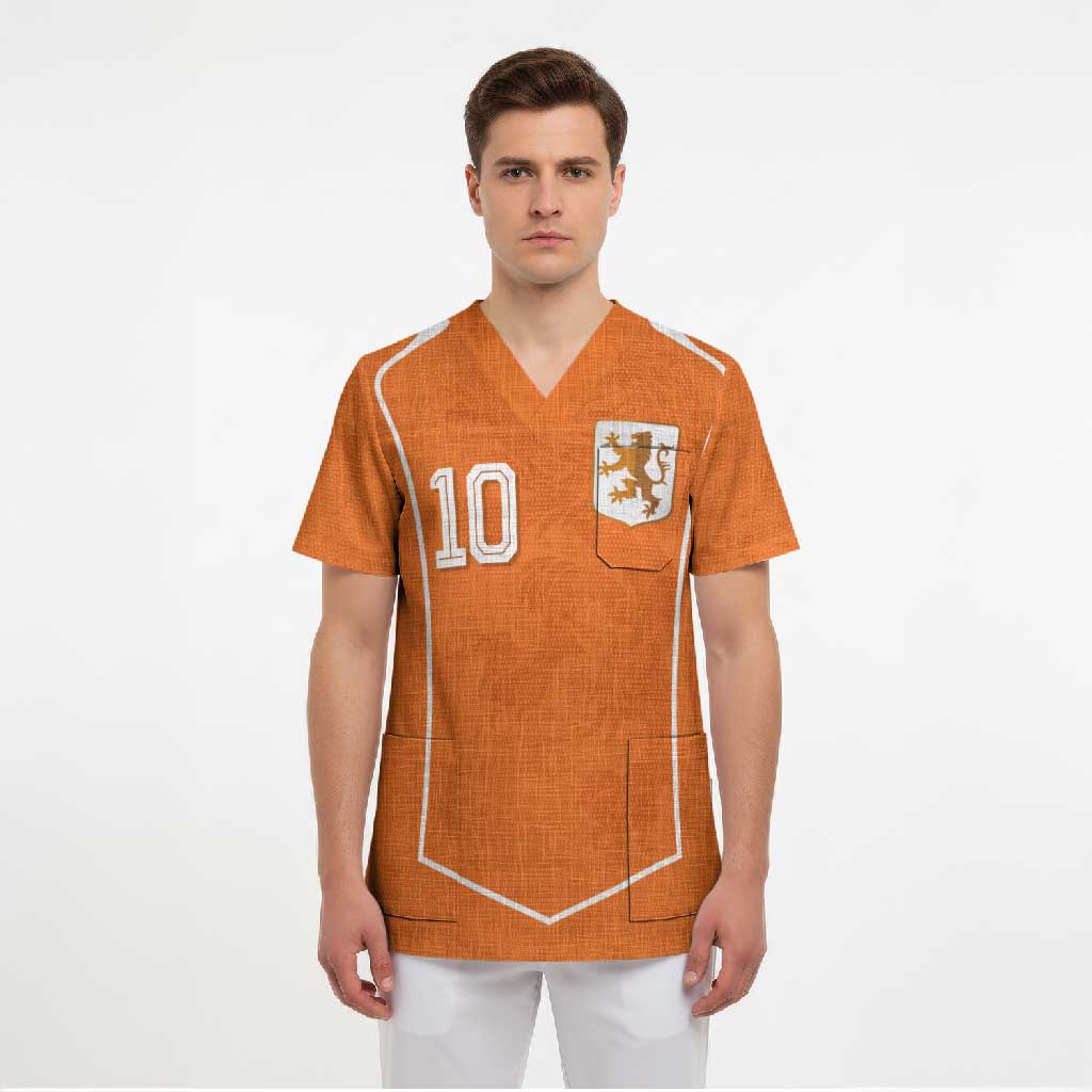 Custom Netherlands Football Scrub Top Lion King-Inspired T90 Sporty Style - Wonder Print Shop