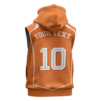 Custom Netherlands Football Sleeveless Zip Hoodie Lion King-Inspired T90 Sporty Style - Wonder Print Shop