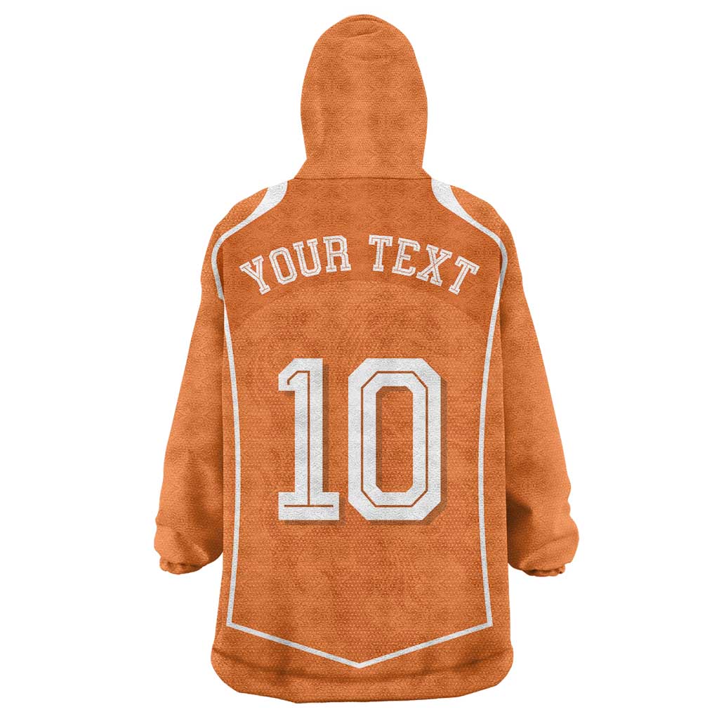 Custom Netherlands Football Wearable Blanket Hoodie Lion King-Inspired T90 Sporty Style - Wonder Print Shop