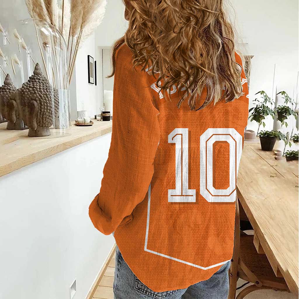 Custom Netherlands Football Women Casual Shirt Lion King-Inspired T90 Sporty Style - Wonder Print Shop