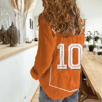 Custom Netherlands Football Women Casual Shirt Lion King-Inspired T90 Sporty Style - Wonder Print Shop