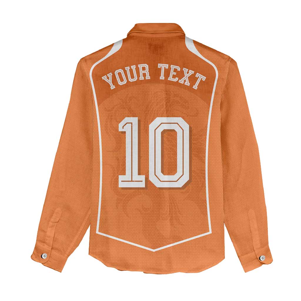 Custom Netherlands Football Women Casual Shirt Lion King-Inspired T90 Sporty Style - Wonder Print Shop