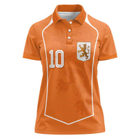 Custom Netherlands Football Women Polo Shirt Lion King-Inspired T90 Sporty Style - Wonder Print Shop