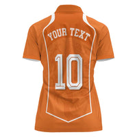 Custom Netherlands Football Women Polo Shirt Lion King-Inspired T90 Sporty Style - Wonder Print Shop