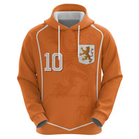 Custom Netherlands Football Zip Hoodie Lion King-Inspired T90 Sporty Style - Wonder Print Shop